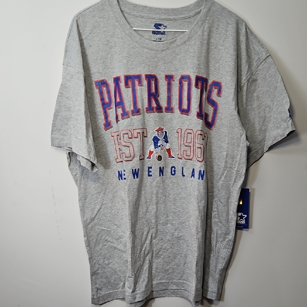 STARTER Gray Patriots EST 1960 T-Shirt